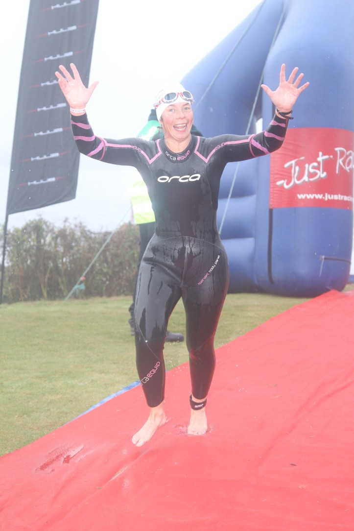 swim time 36:16 not too shabby considering conditions