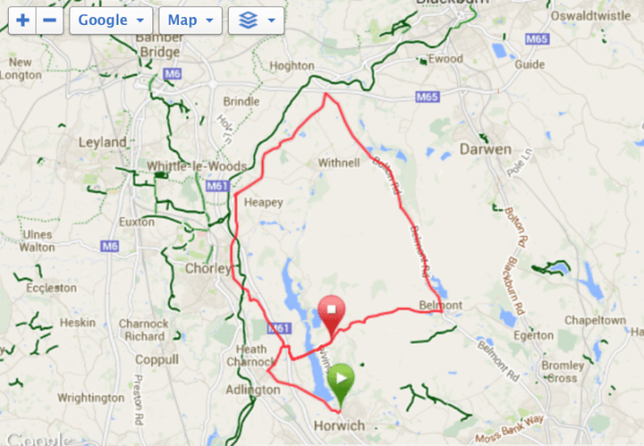 My route on the day x2