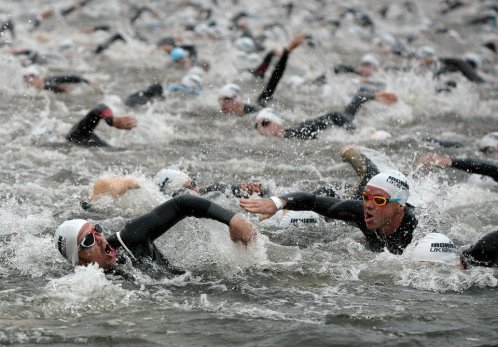 The chaos begins on lap 2