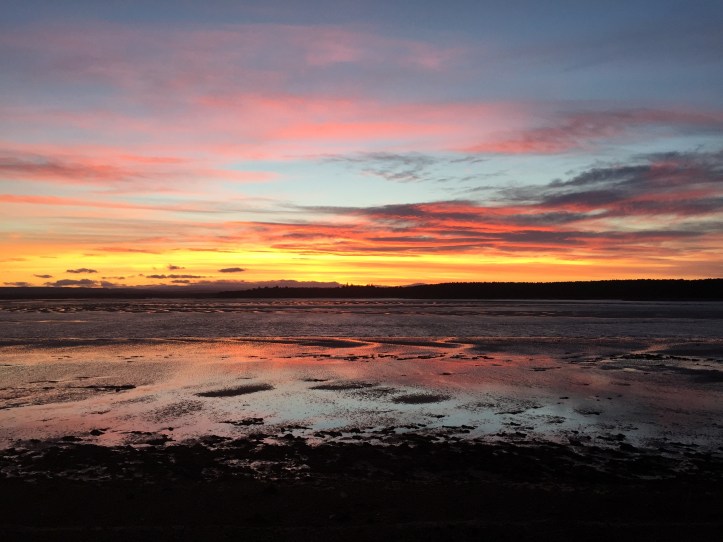 Sunset at Findhorn Bay