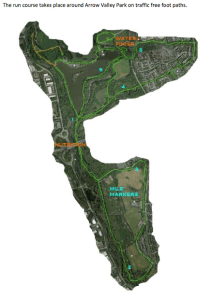 Run course, 2 laps required